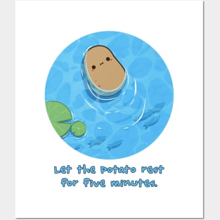 Cute Potato Must Rest Posters and Art